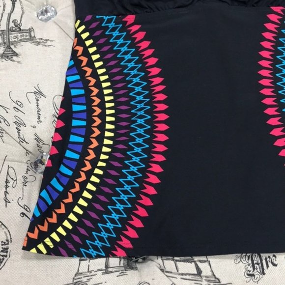 Laundry By Shelli Segal Patterned Strappy Tankini - Picture 4 of 9